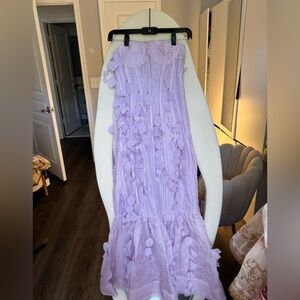 Zimmermann petal Lavender Midi Dress size 1 small